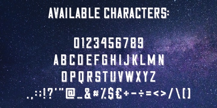 Cosmic Lager Rough Shadow Font preview